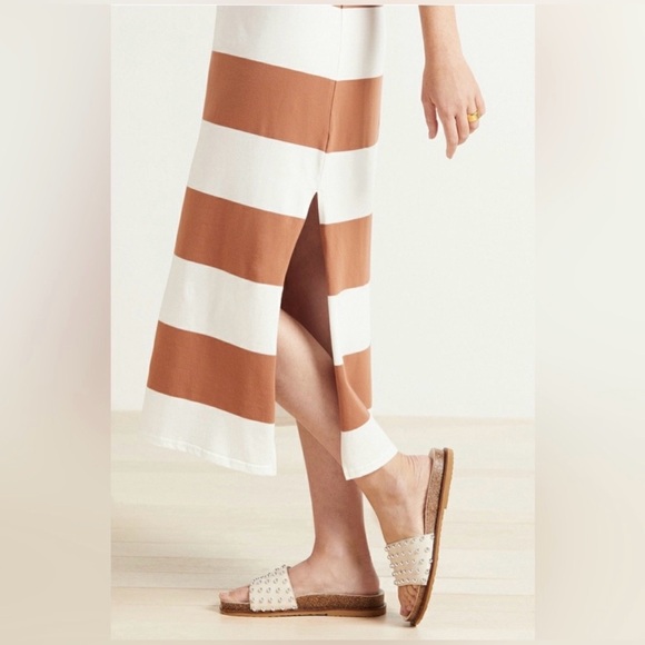 REVOLVE Z Supply NWT Women’s Lida Striped Midi Sleeveless Dress Brown & White. - Picture 14 of 15